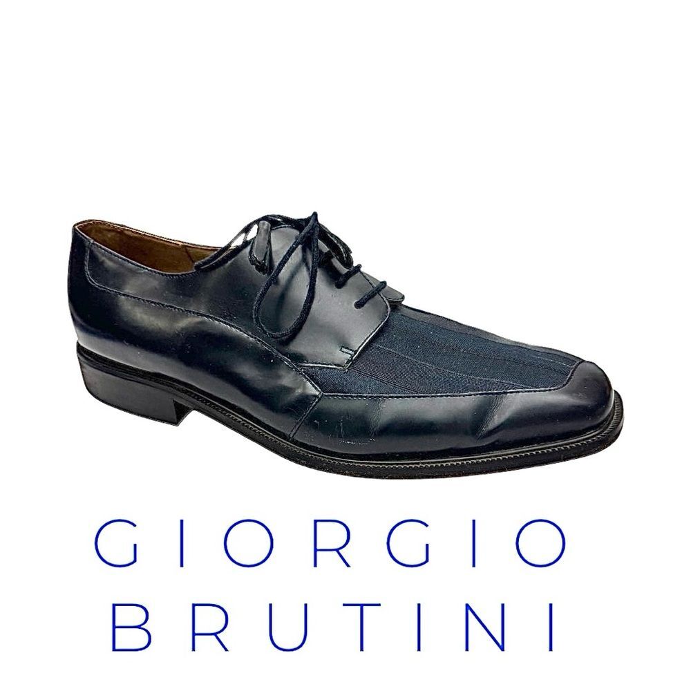 Giorgio Brutini Midnight Blue Formal Dress Shoes Men’s Size 11.5M